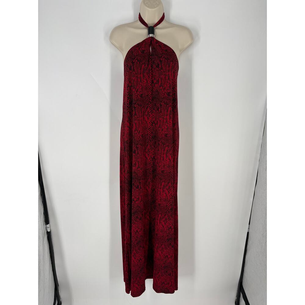Michael Kors Snake Print Maxi Dress (B34)